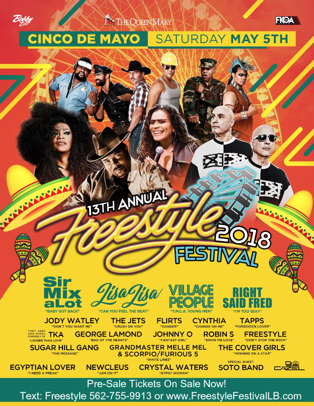 Queen Mary Is Hosting The 13th Annual Freestyle Festival Featuring Lisa Lisa, Shannon, Jody Watley, The Sugar Hill Gang, And So Many More.