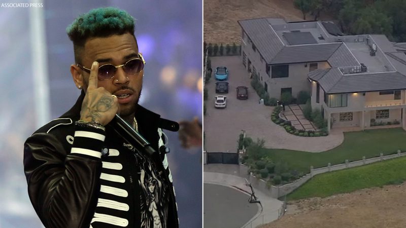 Chris Brown Announces Yard Sale At His Tarzana Home And It Draws A Massive Crowd