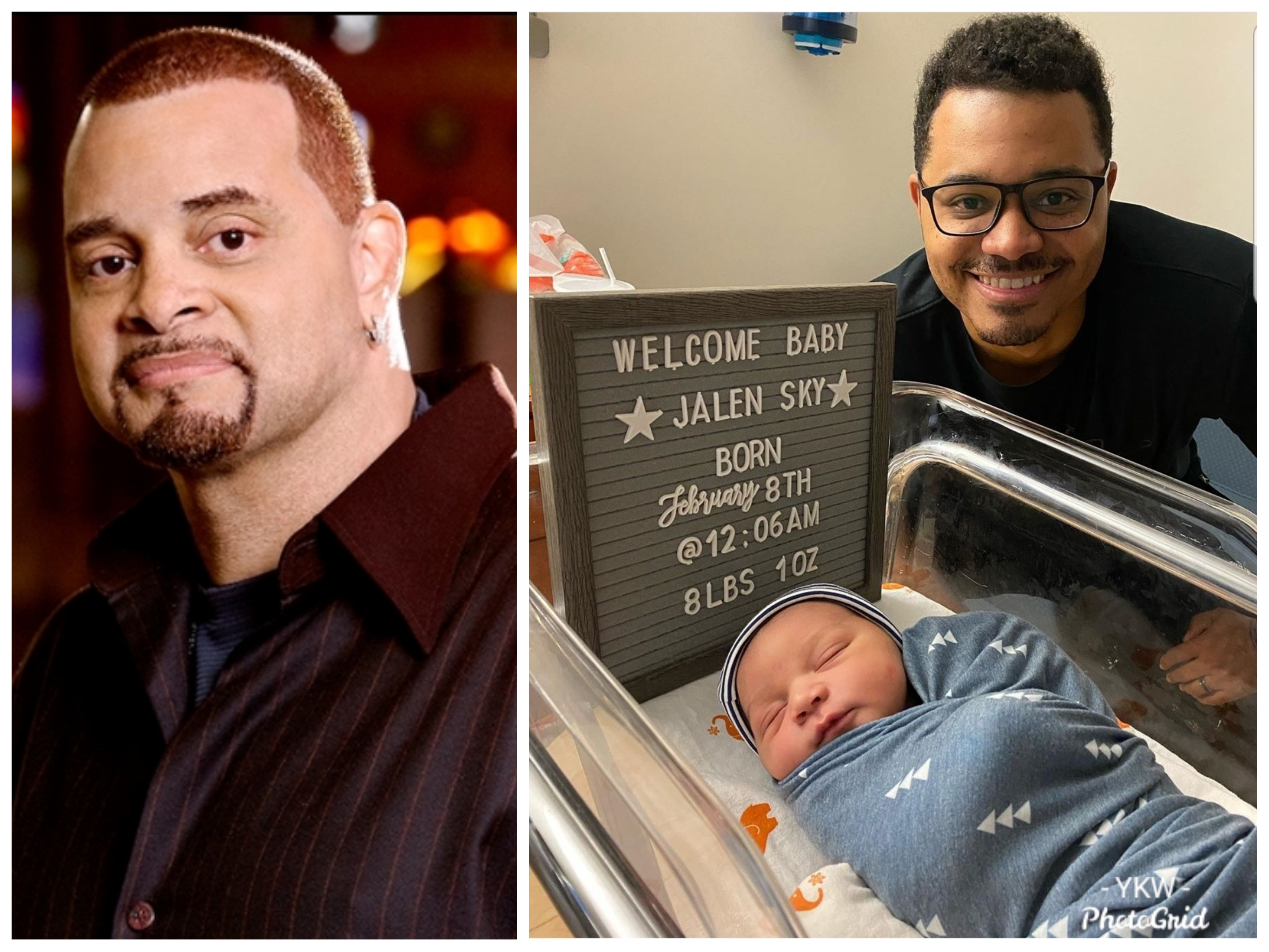 Sinbad Welcomes His First Grandchild Jalen Sky Adkins, Son Royce’s First Baby Boy