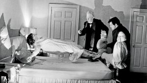 THE EXORCIST, from left, Linda Blair, Max Von Sydow, Jason Miller, 1973, ©Warner Bros./Courtesy: Eve