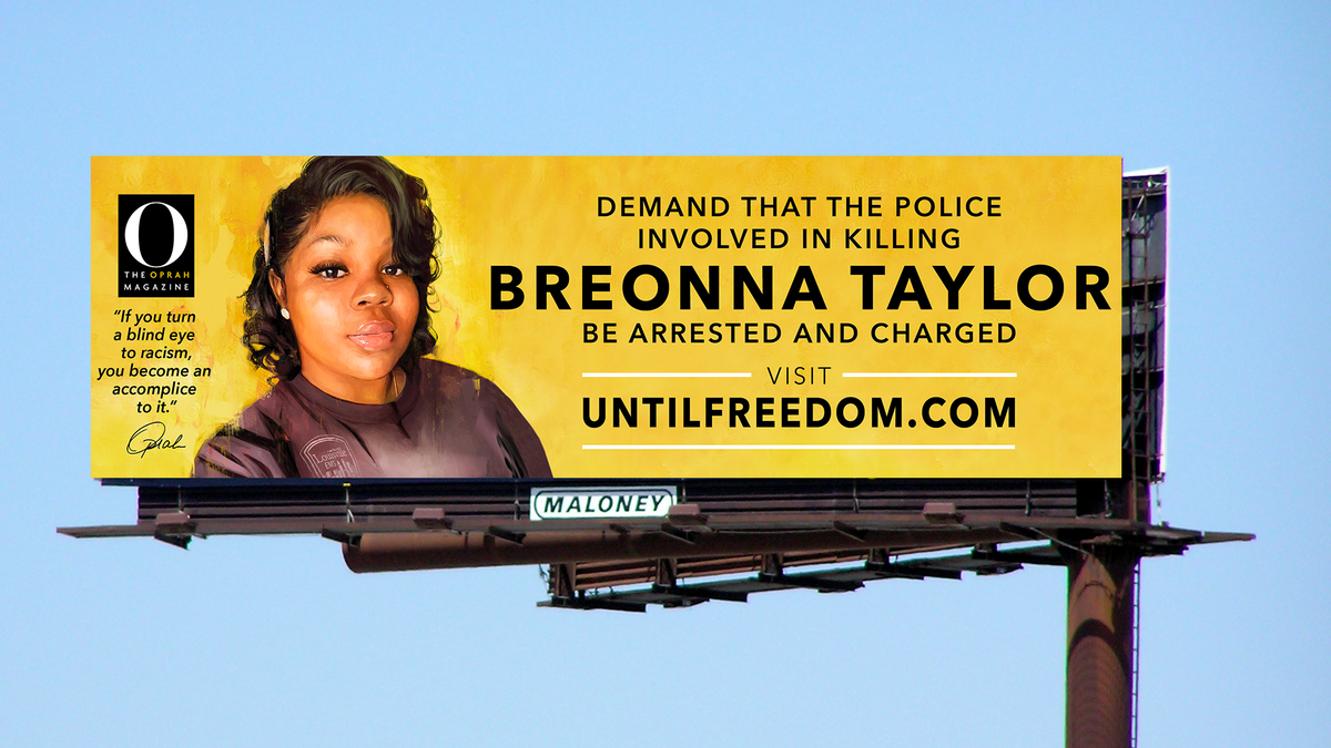 Oprah’s O Magazine Sets Up 26 Billboards Around Louisville For Breonna Taylor