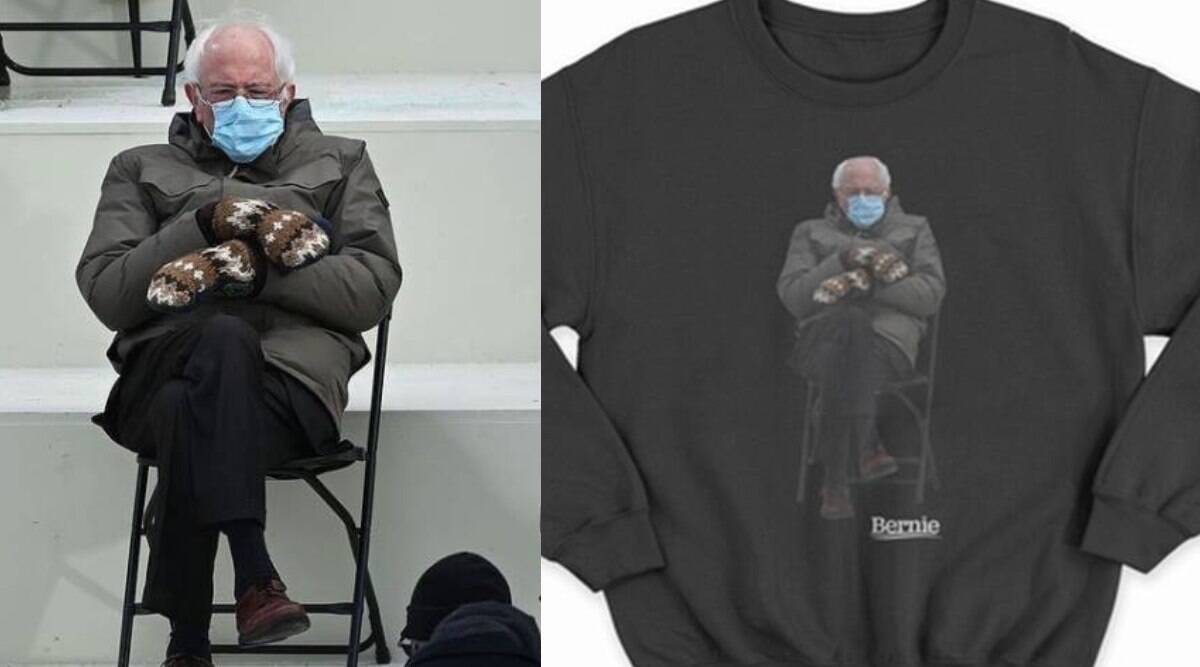 Bernie Sanders Turns Inauguration Meme Into A Sweatshirt For Charity