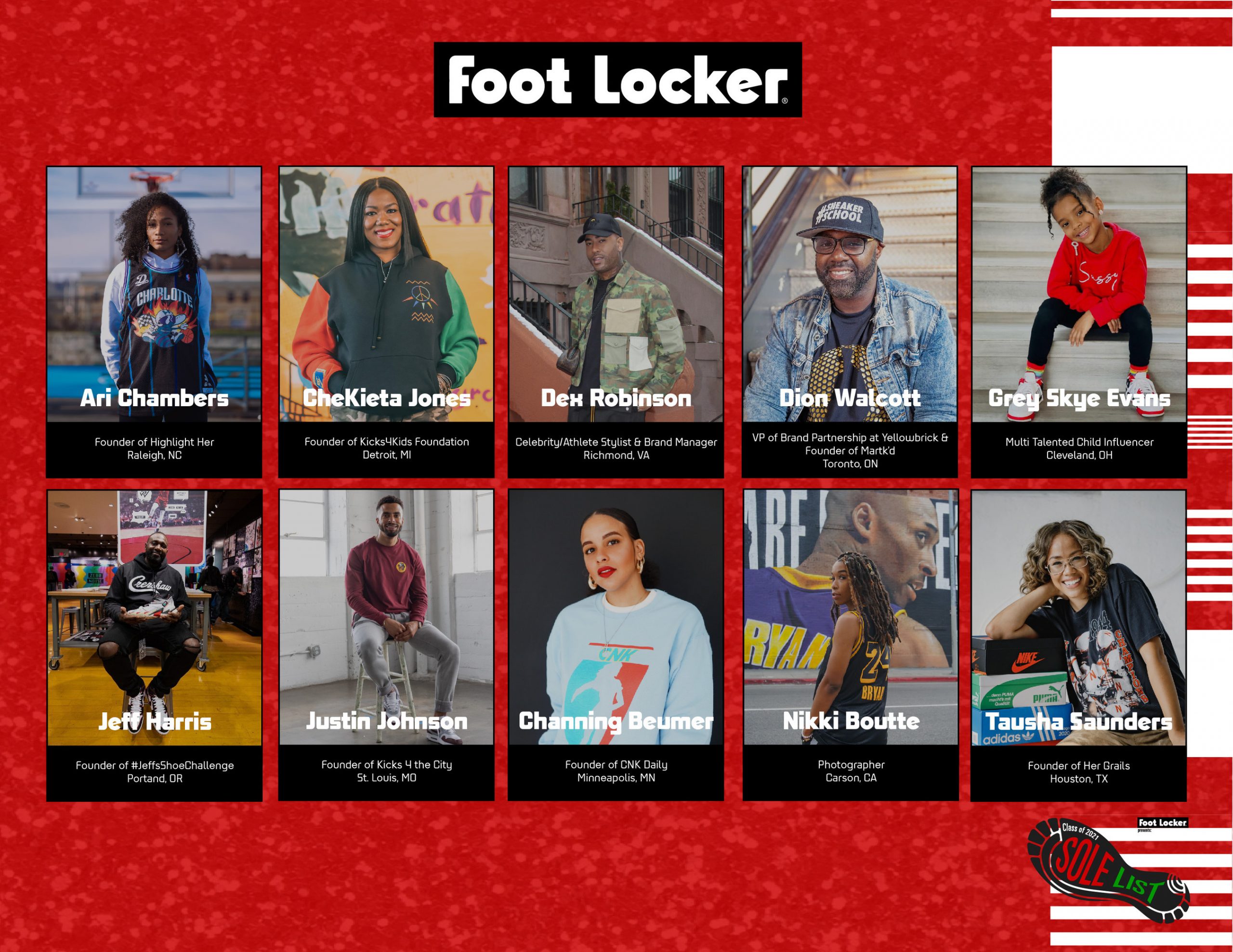 Foot Locker Launches “Sole List”  In Celebration Of Black Creatives