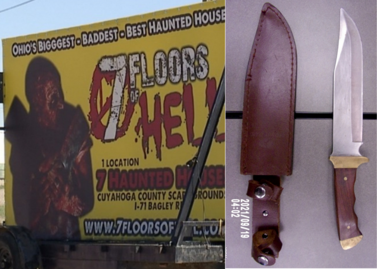 11-year old boy stabbed at haunted house.