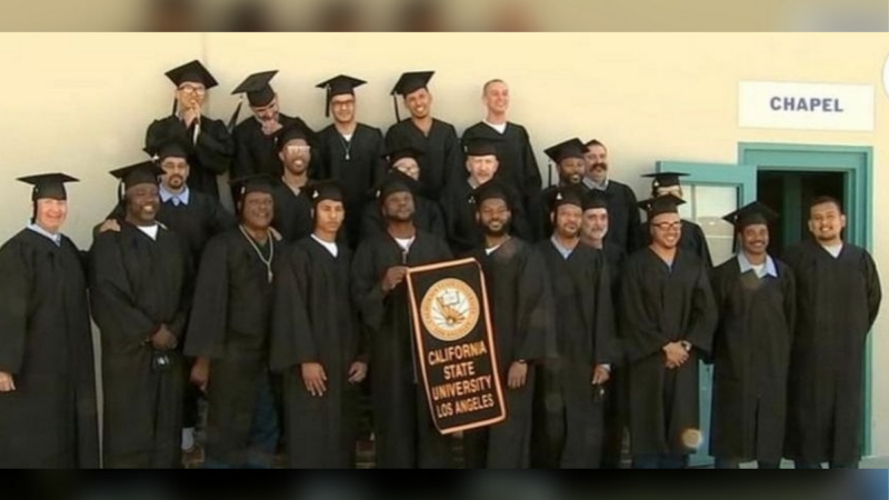 Inmates graduate.