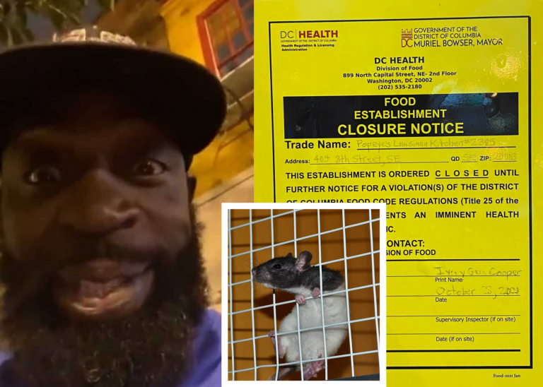 D.C. Popeyes closed after rats seen in viral video.