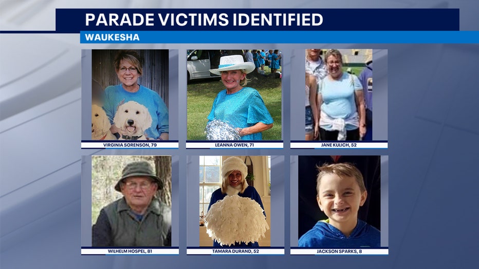 Waukesha Christmas parade victims.