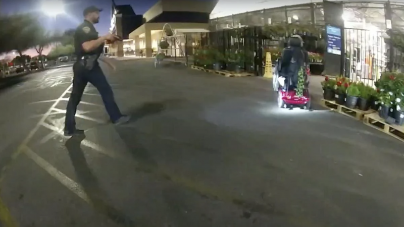 Man in wheelchair shot 9 times by police.