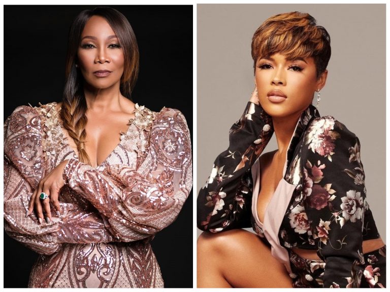 Yolanda Adams and Serayah McNeill in Kingdom Business.