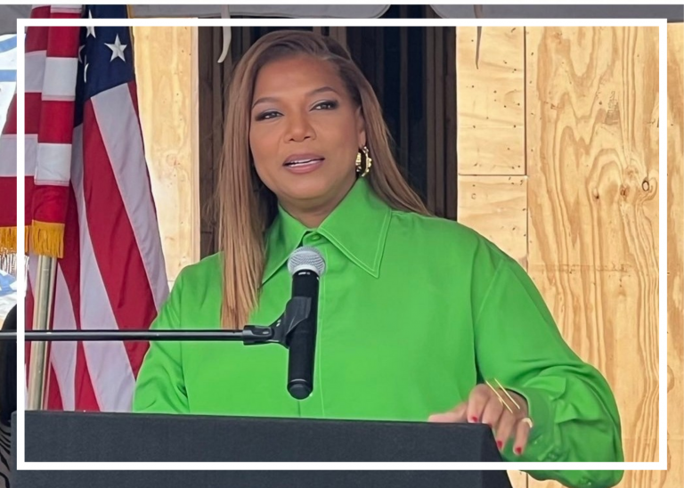 Queen Latifah ground breaking in Newark.