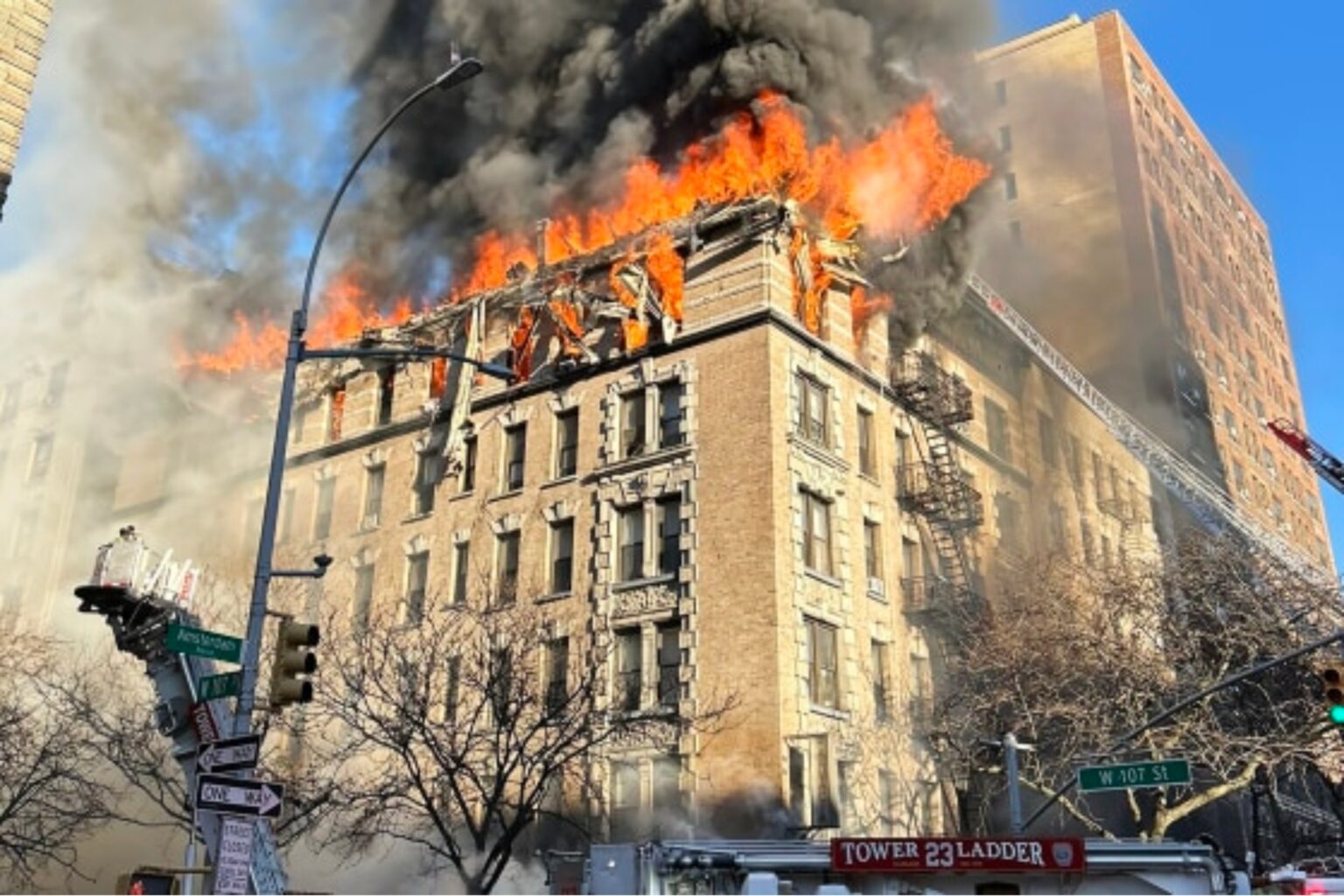 Massive Blaze Rips Through Upper West Side Apartment Building — Dozens ...